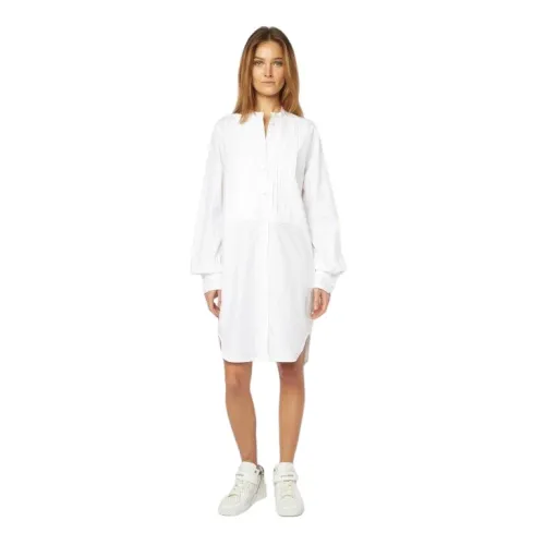Zadig & Voltaire , White Rhebe Shirt Dress with Button Closure ,White female, Sizes:
