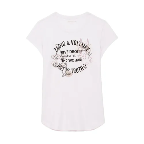 Zadig & Voltaire , White T-shirts and Polos ,White female, Sizes: