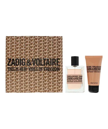 Zadig&Voltaire Womens Zadig & Voltaire This Is Her! Vibes Of Freedom Eau de Parfum 50ml + Body Lotion Gift Set - One Size