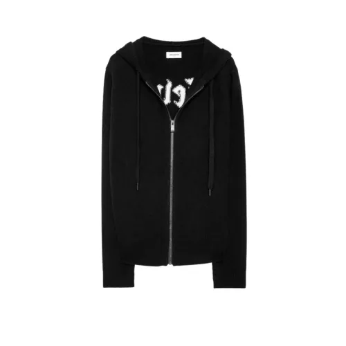 Zadig & Voltaire , Zip-up Sweatshirt ,Black male, Sizes: