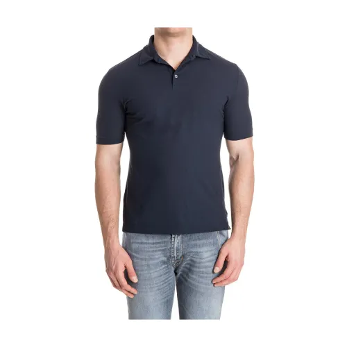 Zanone , Polo Shirt ,Blue male, Sizes: