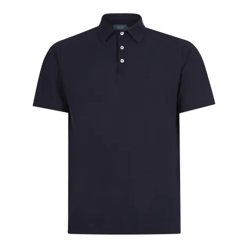Zanone , Relaxed fit polo ,Blue male, Sizes: