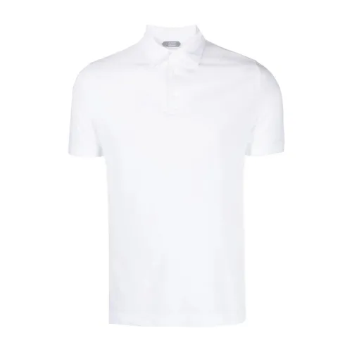 Zanone , White T-shirts and Polos ,White male, Sizes: