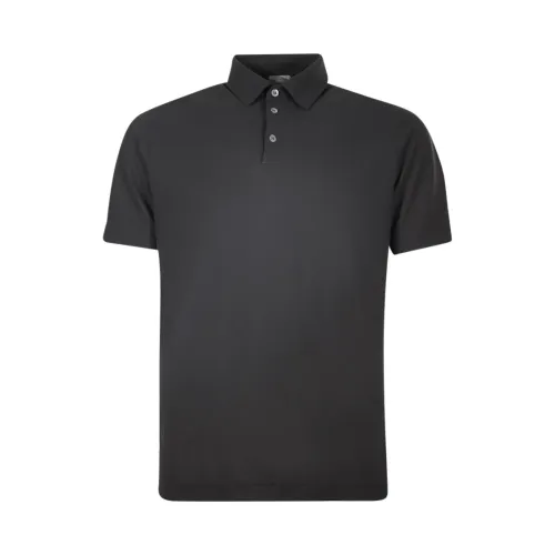 Zanone , Zanone T-shirts and Polos Black ,Black male, Sizes: