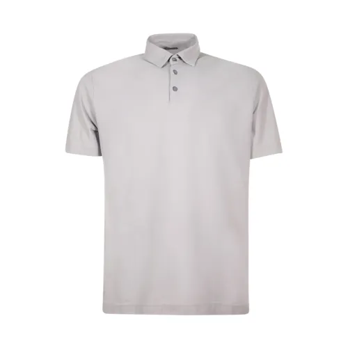 Zanone , Zanone T-shirts and Polos Grey ,Gray male, Sizes: