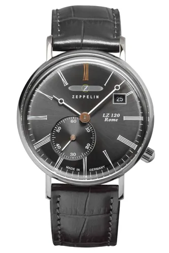 Zeppelin Men Analogue Swiss Quartz Watch with Leather Strap