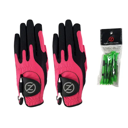 Zero Friction Junior Synthetic Left Hand Golf Gloves 2 Pack