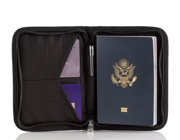 Zero Grid Passport Wallet - Travel Document Holder w/RFID