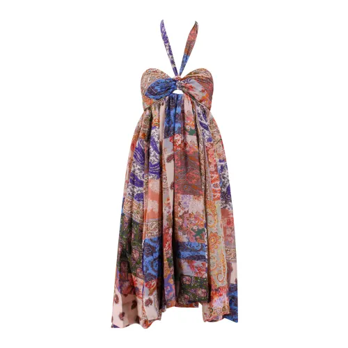 Zimmermann , Patch Paisley Maxi Dress ,Multicolor female, Sizes: