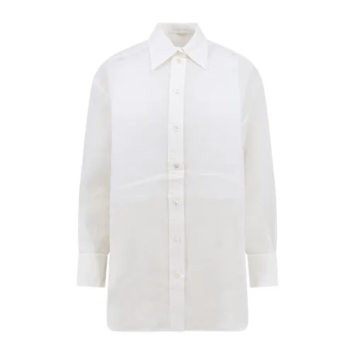 Zimmermann , White Pointed Collar Shirt ,White female, Sizes: