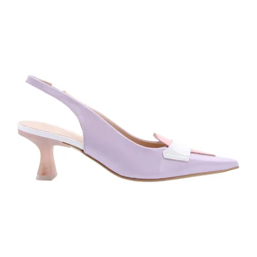 Zinda , Elevate Your Style with Heeled Mules ,Purple female, Sizes: