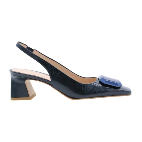 Zinda , Gauguin Slingback Shoes ,Blue female, Sizes: