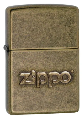 Zippo Stamp Regular Lighter - Antique Brass