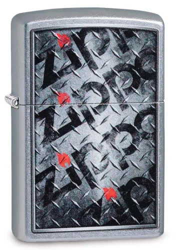 Zippo Unisex's Diamond PLADTE Design Windproof Lighter