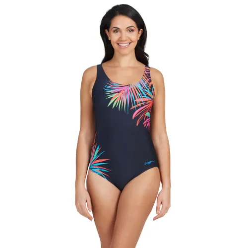 Zoggs Womens Scoopback Eco Fabric One Piece Swimsuit