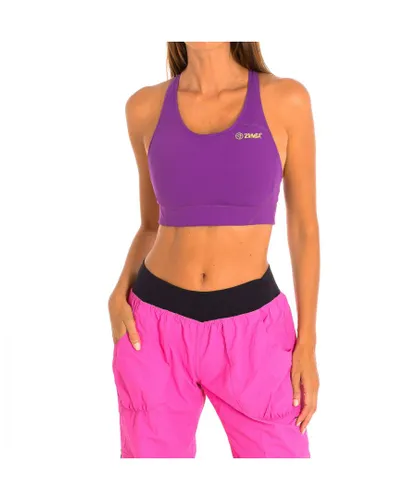 Zumba Womens Sports top with compressive fabric Z1T00507 woman - Lilac Nylon