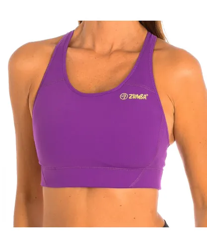 Zumba Womens Sports top with compressive fabric Z1T00507 woman - Lilac Nylon