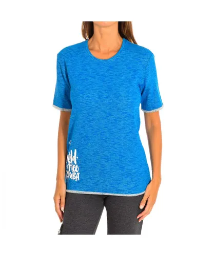Zumba Womenss short sleeve sports t-shirt Z2T00300 - Blue
