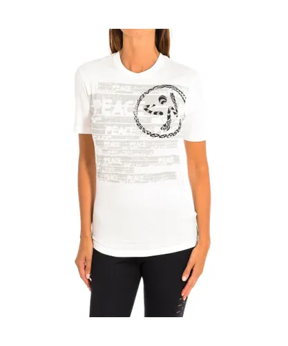 Zumba Womenss sports t-shirt with sleeves Z2T00216 - White Cotton